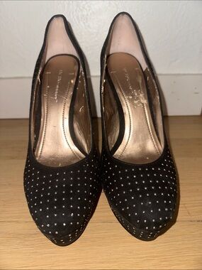 BCBG Black Studded Platform Pumps - Women